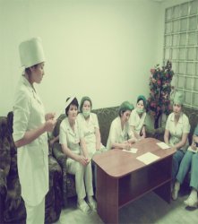 Қан орталығындағы семинар