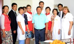 «Дүниежүзілік ЖИТС-ке қарсы күрес компаниясын өткізу туралы» акция.